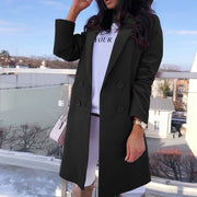 Double breasted long sleeve blazer
