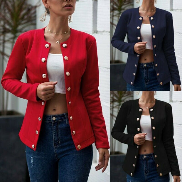Double-breasted small blazer