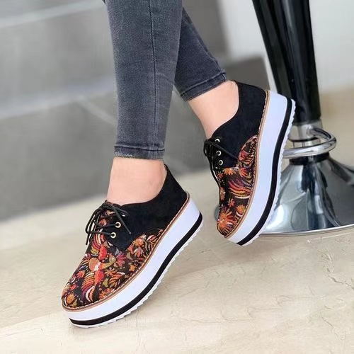 Plus Size Wedge Platform Women's Casual Muffin Bottom Shoes