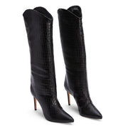 Women's Stiletto Heels And Knee-length Boots