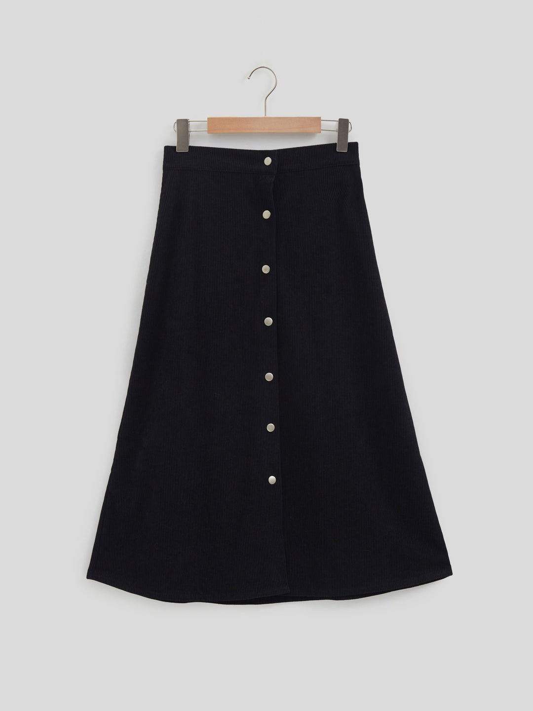 Long Single-breasted High Waist Skirt