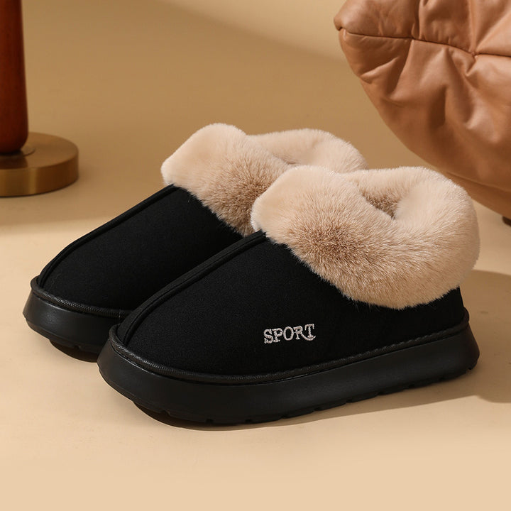 Plush Cotton  Warm Home Slippers