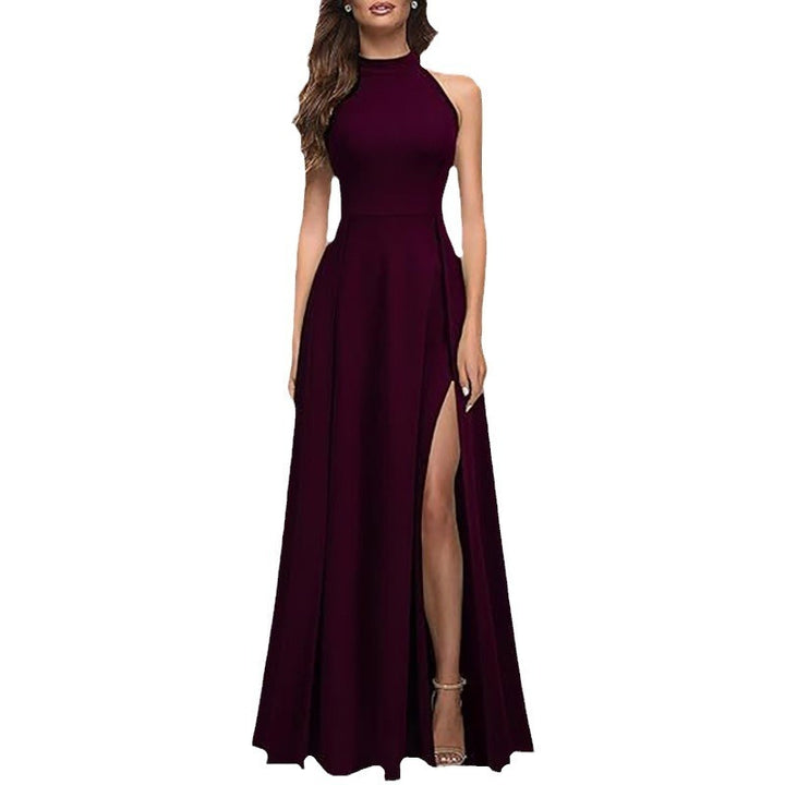 Women's Fashion Halter Evening Dress