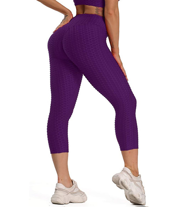 Cropped High Waisted Hip Butt Lifting Leggings