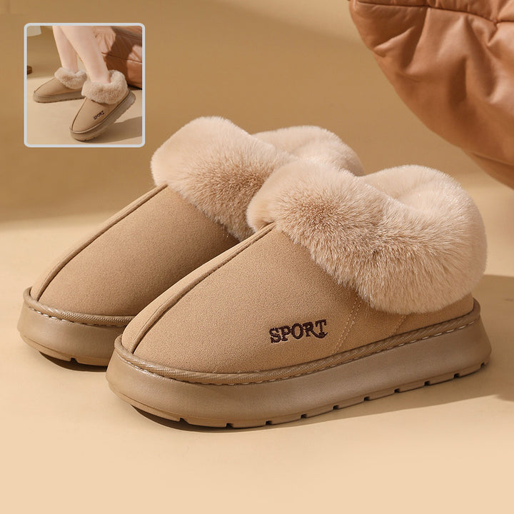 Plush Cotton  Warm Home Slippers