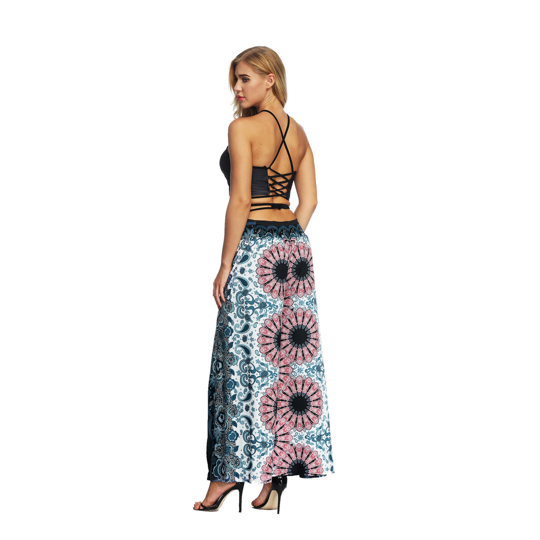 Women's Wide Leg Boho Yoga Harem