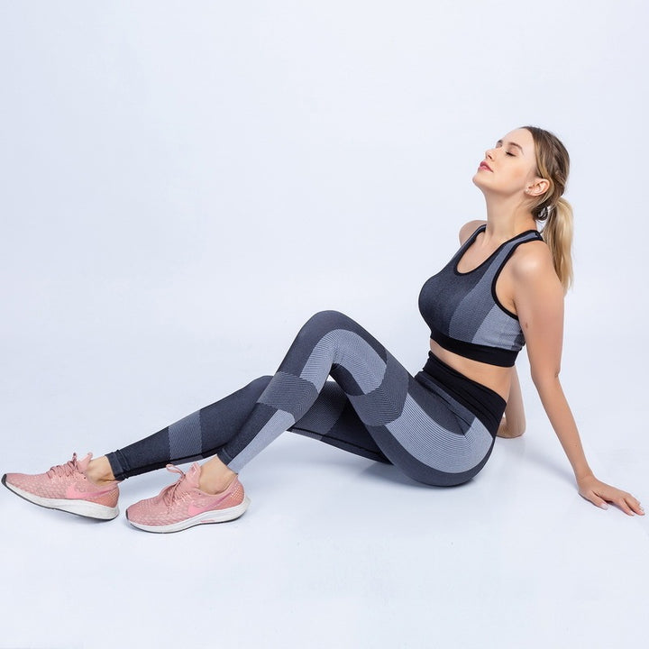 Fitness sport seamless yoga set