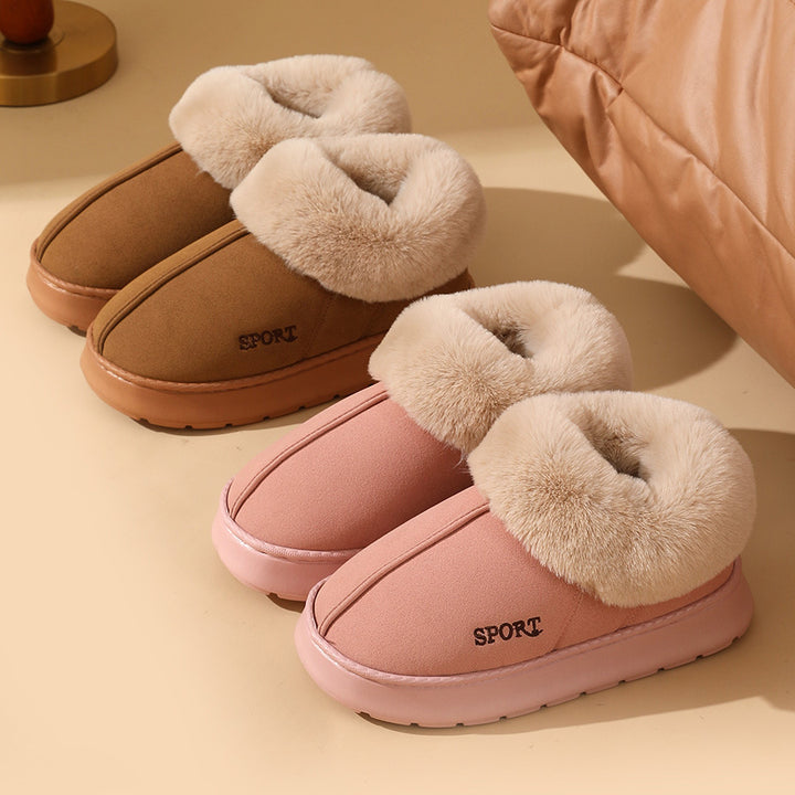 Plush Cotton  Warm Home Slippers