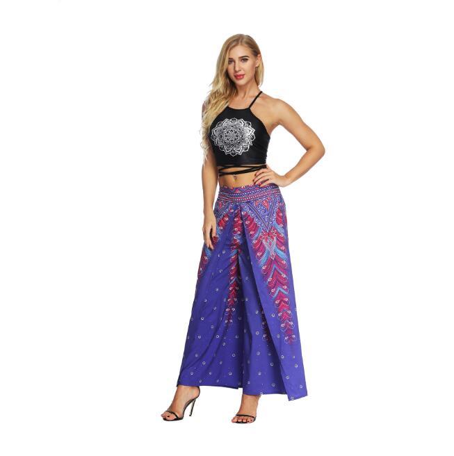 Women's Wide Leg Boho Yoga Harem