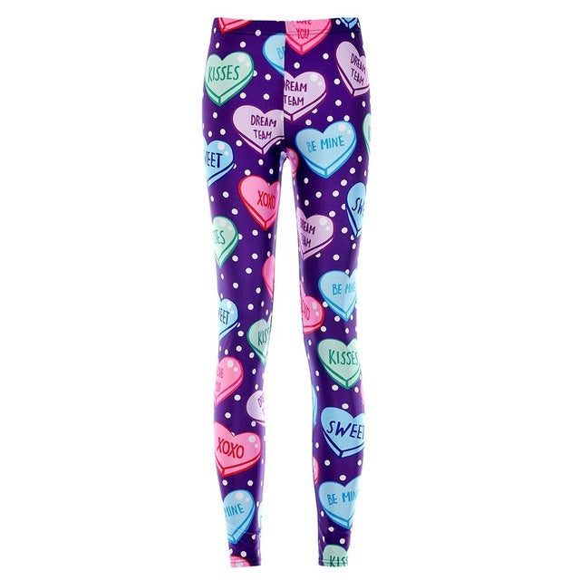 Printed fitness leggings ladies