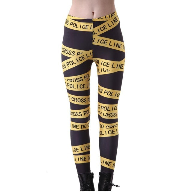 Printed fitness leggings ladies