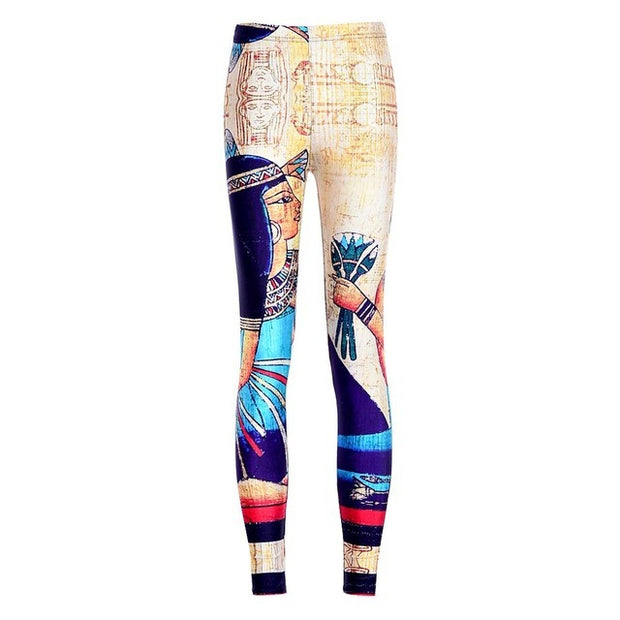 Printed fitness leggings ladies