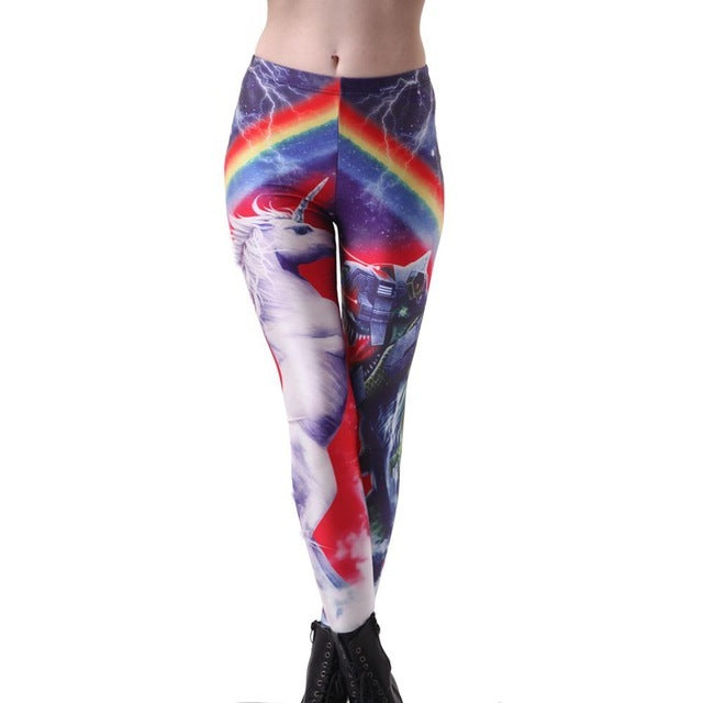 Printed fitness leggings ladies