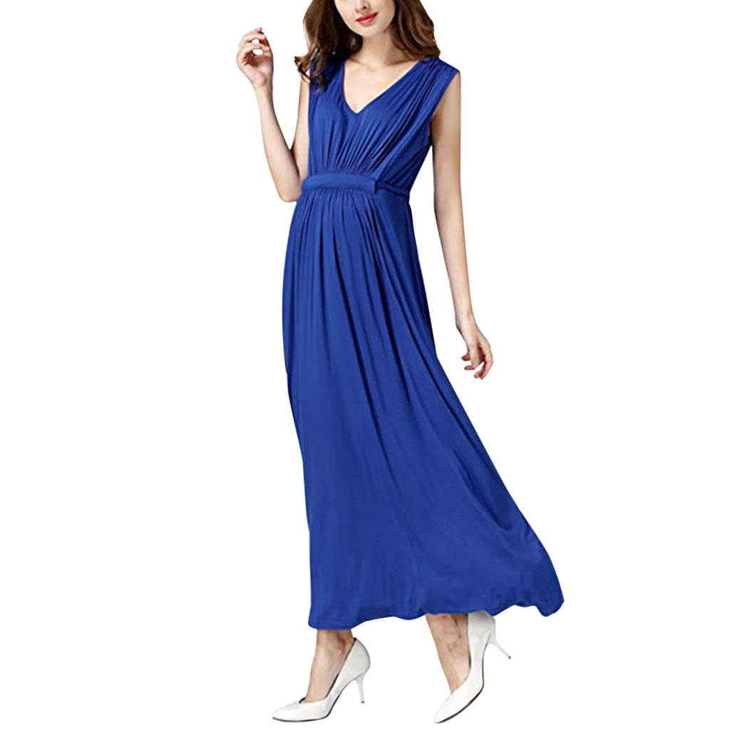 Long Evening Dress Designed For Women That Are Nursing