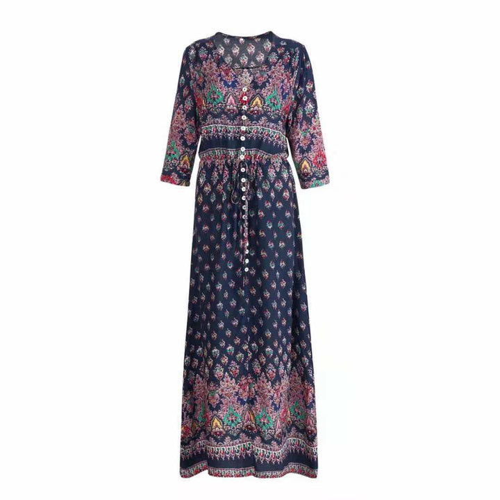 Bohemian Print Women's Beach Dress