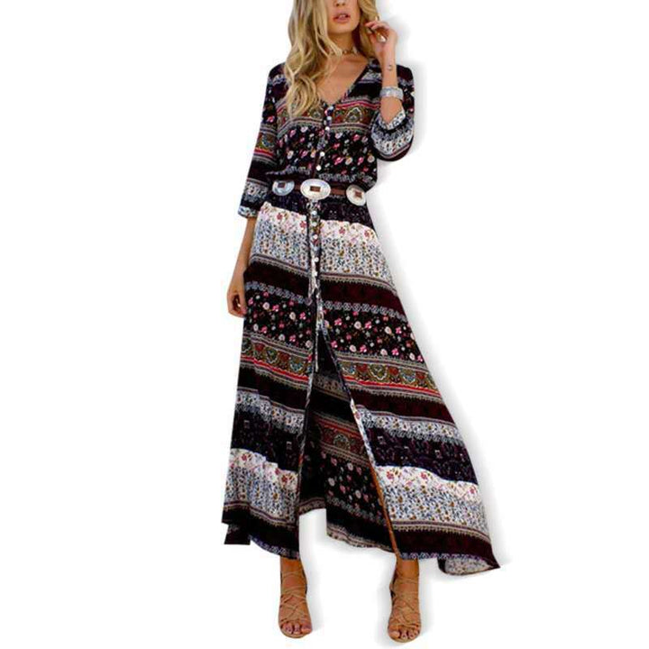 Bohemian Print Women's Beach Dress