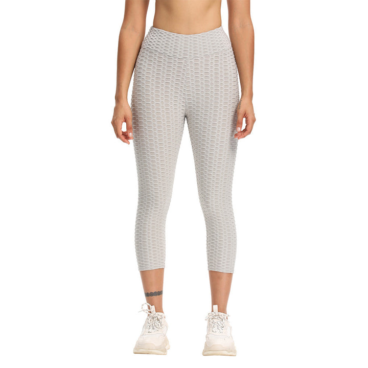 Cropped High Waisted Hip Butt Lifting Leggings