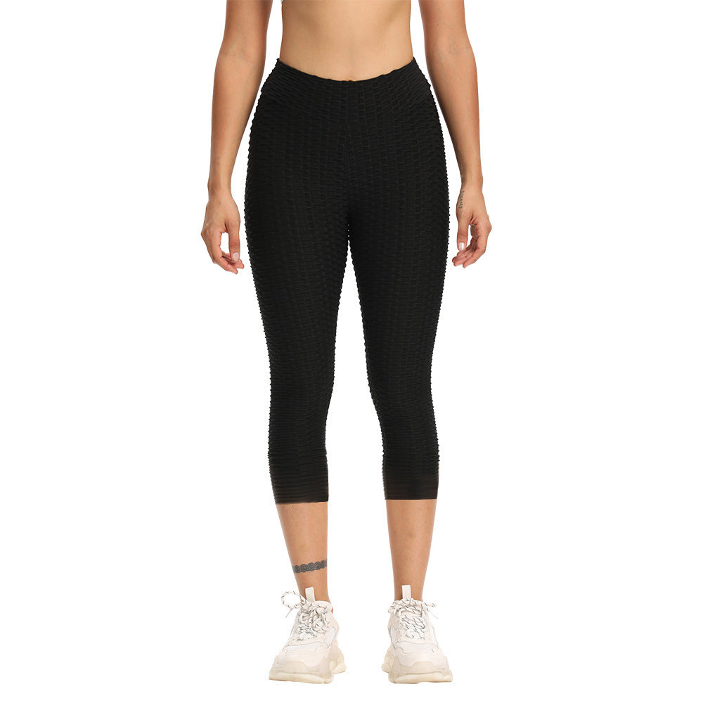 Cropped High Waisted Hip Butt Lifting Leggings