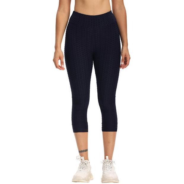 Cropped High Waisted Hip Butt Lifting Leggings