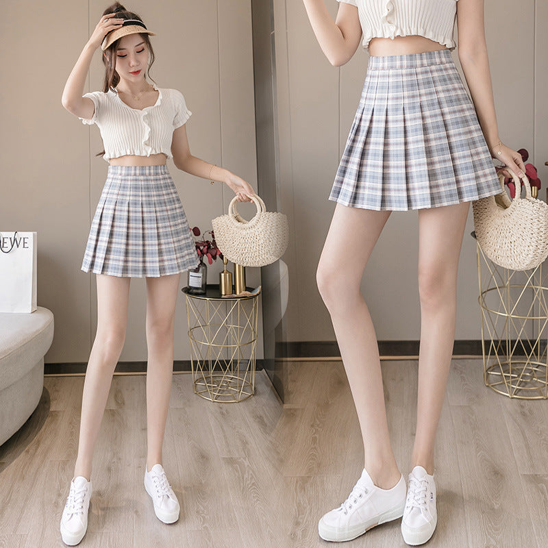 High Waist Pleated Skirt