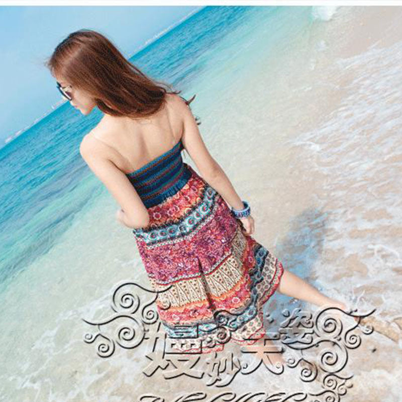 Beach holiday boho dress