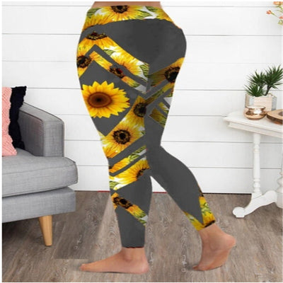 Sunflower yoga fitness leggings