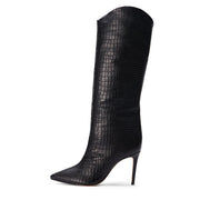 Women's Stiletto Heels And Knee-length Boots