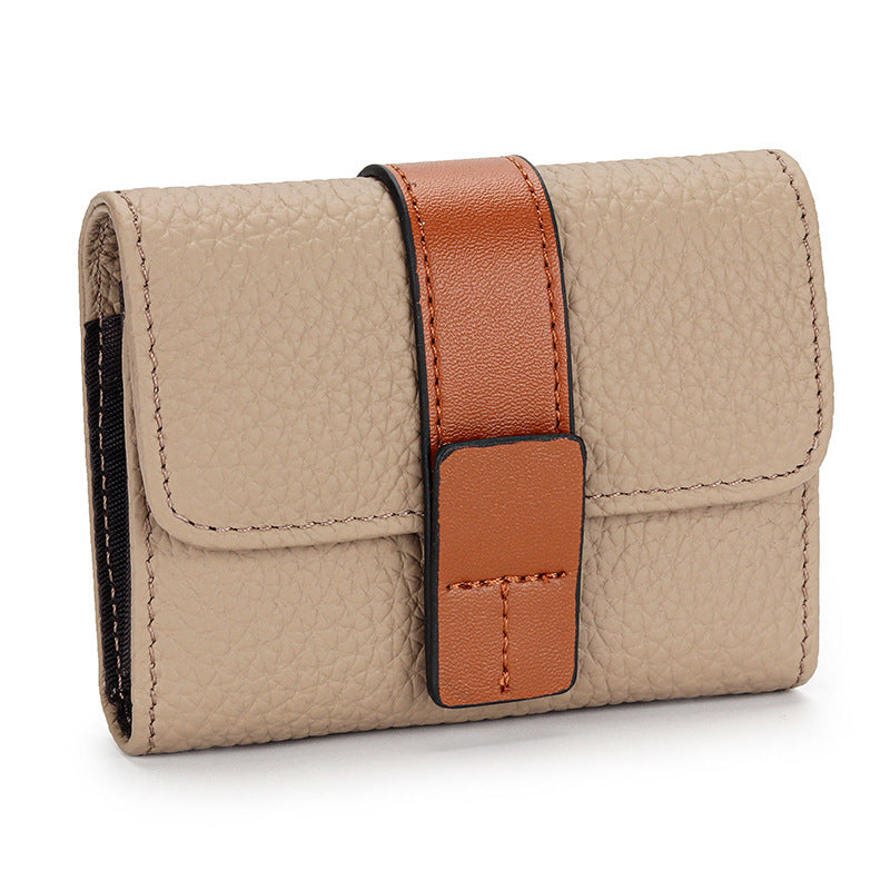 Women's Leather Card Holder Small Exquisite High-end Multiple Card Slots