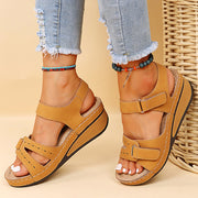 Wedge Sandals  Velcro Platform Shoes