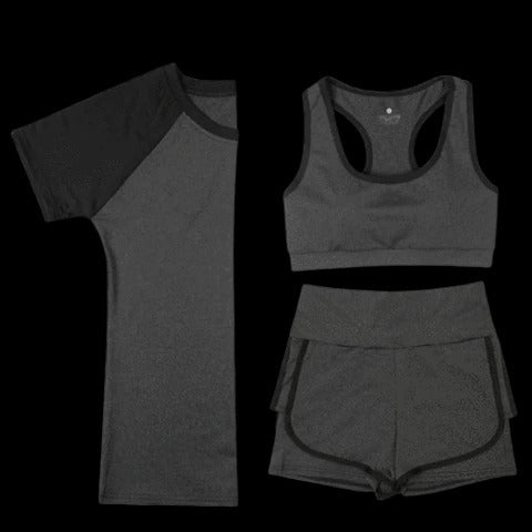 Yoga fitness three-piece set