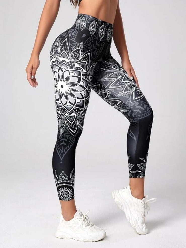 Ink Printing Yoga Leggings