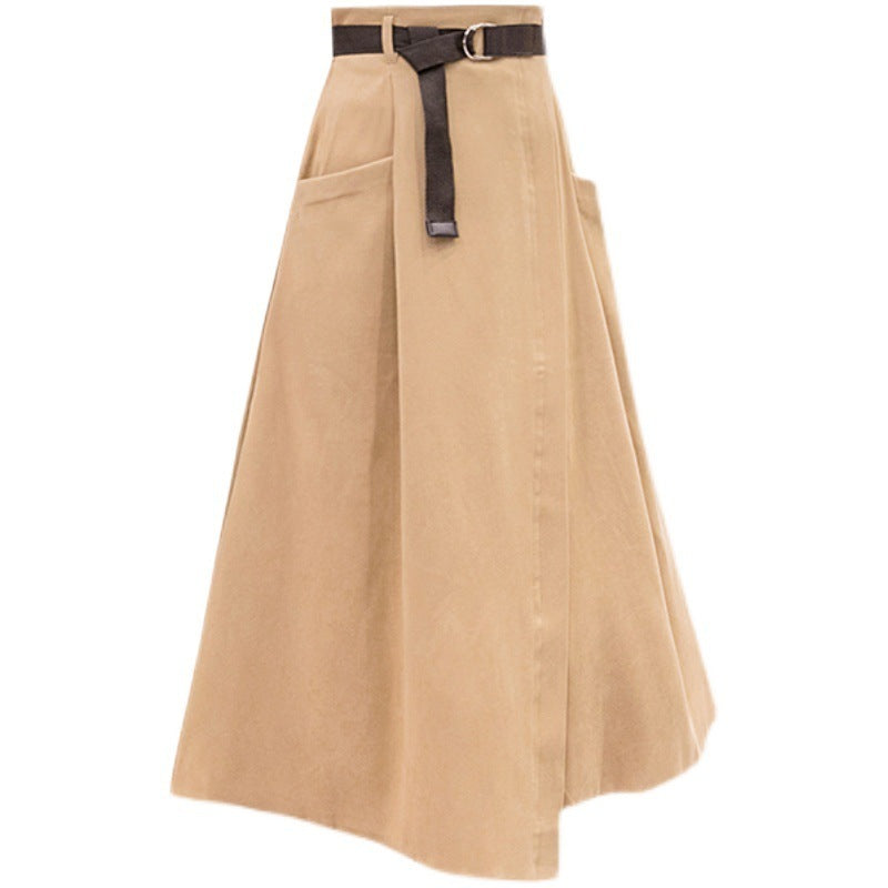 Mid-length Woolen Skirt