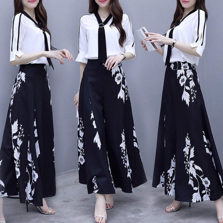 High Waist Long Fashionable Top & Skirt Suit