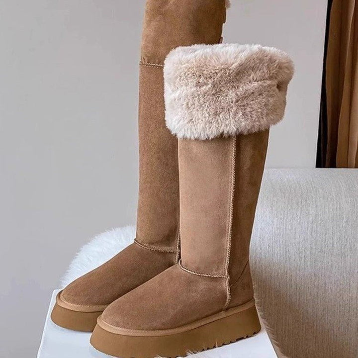 Women's Long Fleece-Lined  Boots