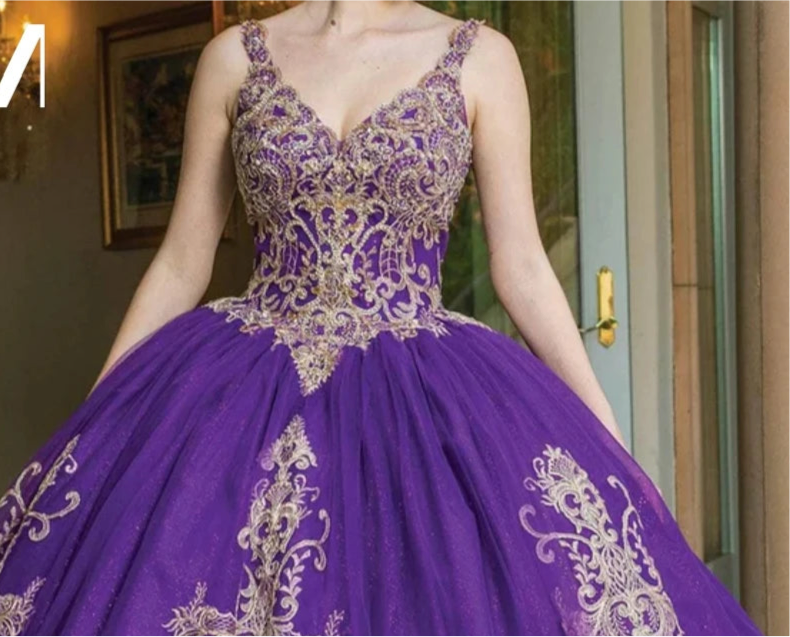 Lace-Up Shiny Floor-length Prom & Quinceanera Dress