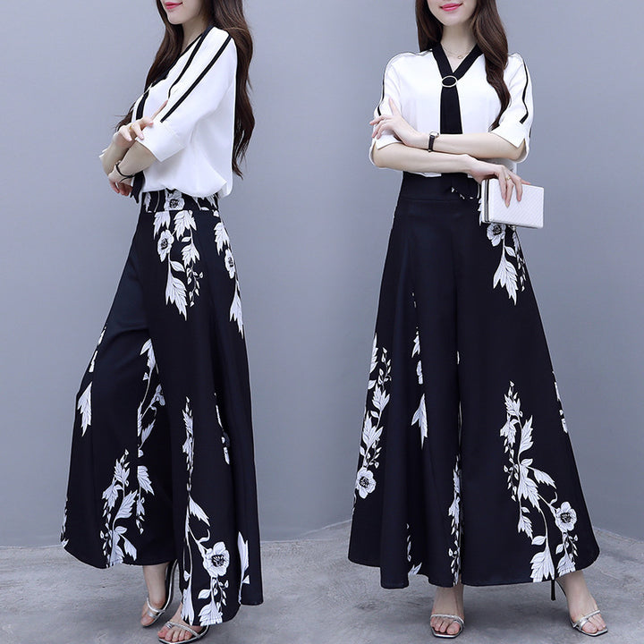 High Waist Long Fashionable Top & Skirt Suit