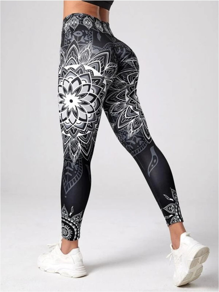 Ink Printing Yoga Leggings