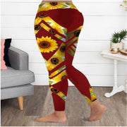 Sunflower yoga fitness leggings