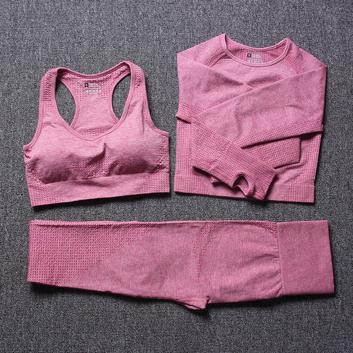 Exercise yoga three-piece set