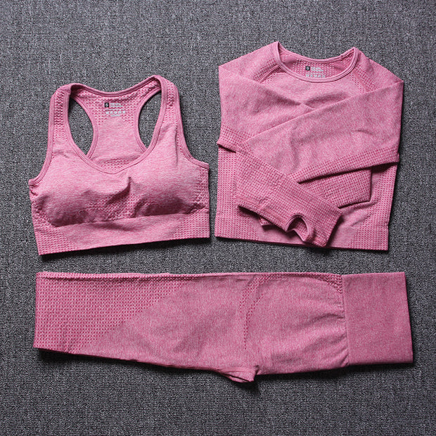 Exercise yoga three-piece set