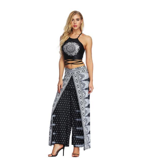 Women's Wide Leg Boho Yoga Harem