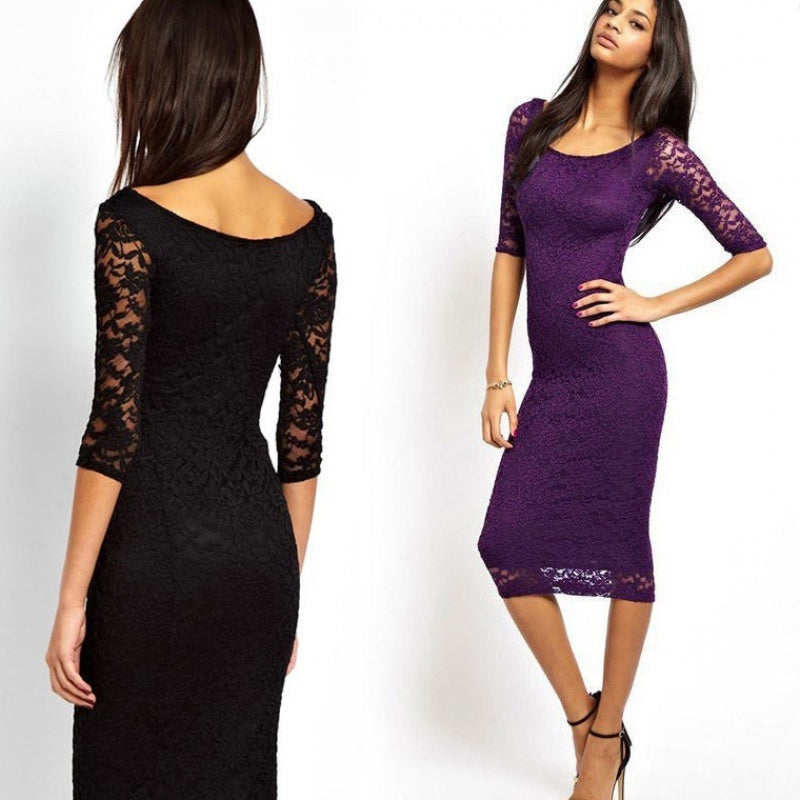 Slim fit evening dress dress