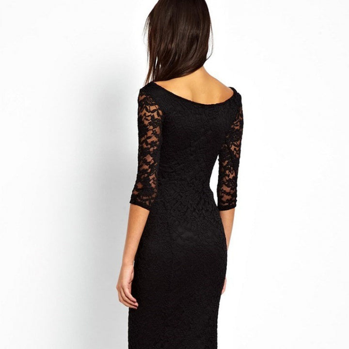 Slim fit evening dress dress