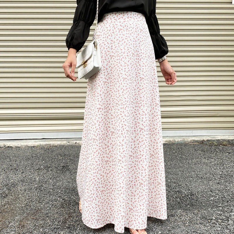 All-match Floral Skirt