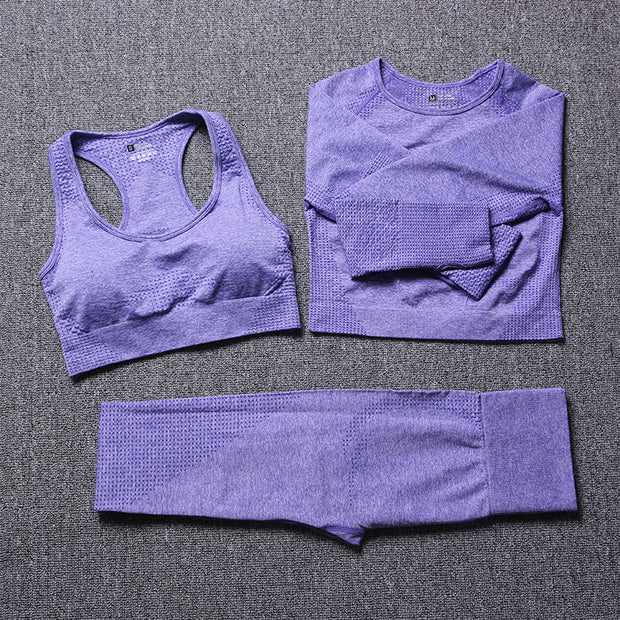 Exercise yoga three-piece set