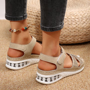 Rhinestone Casual Air Cushion Bottom  Sandals