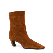 Women's  Solid Color Suede Chunky Heel Short Boots