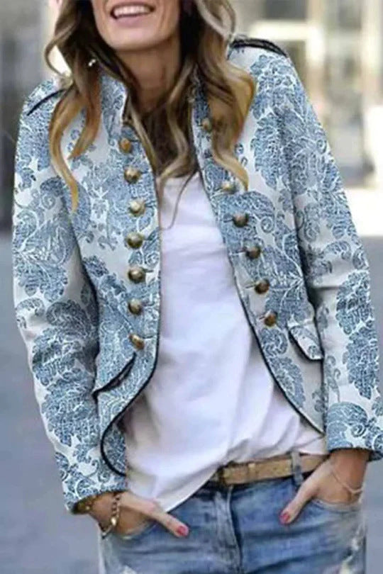 Fashion Button Blazer