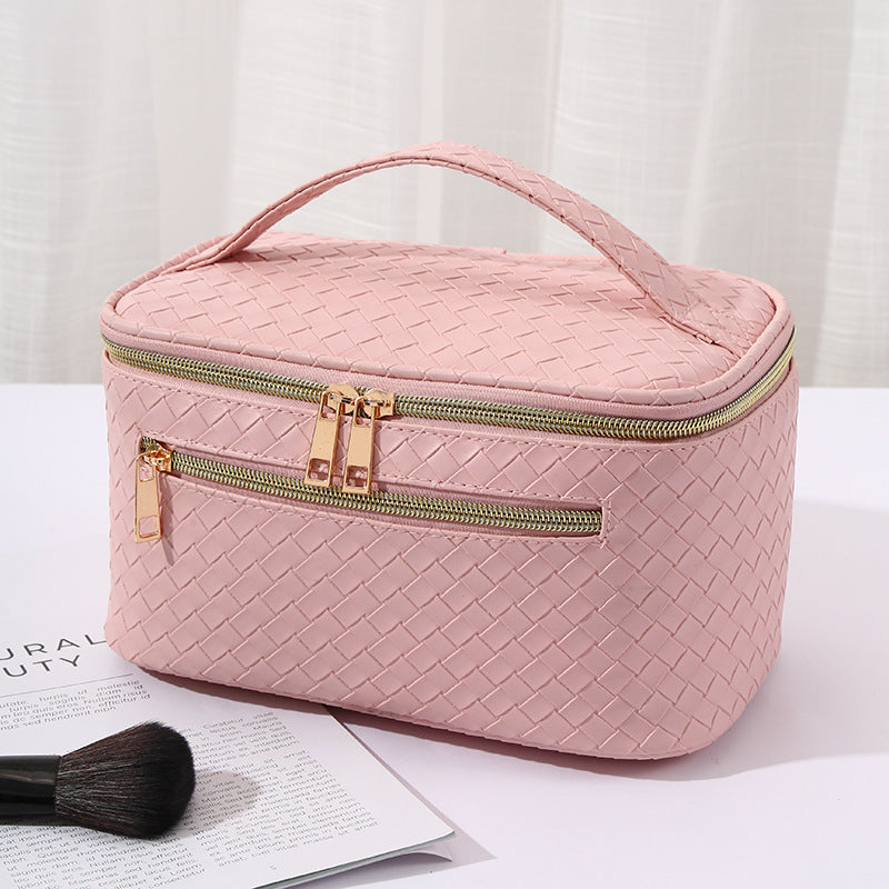 Handheld PU Makeup Bag With Large Capacity