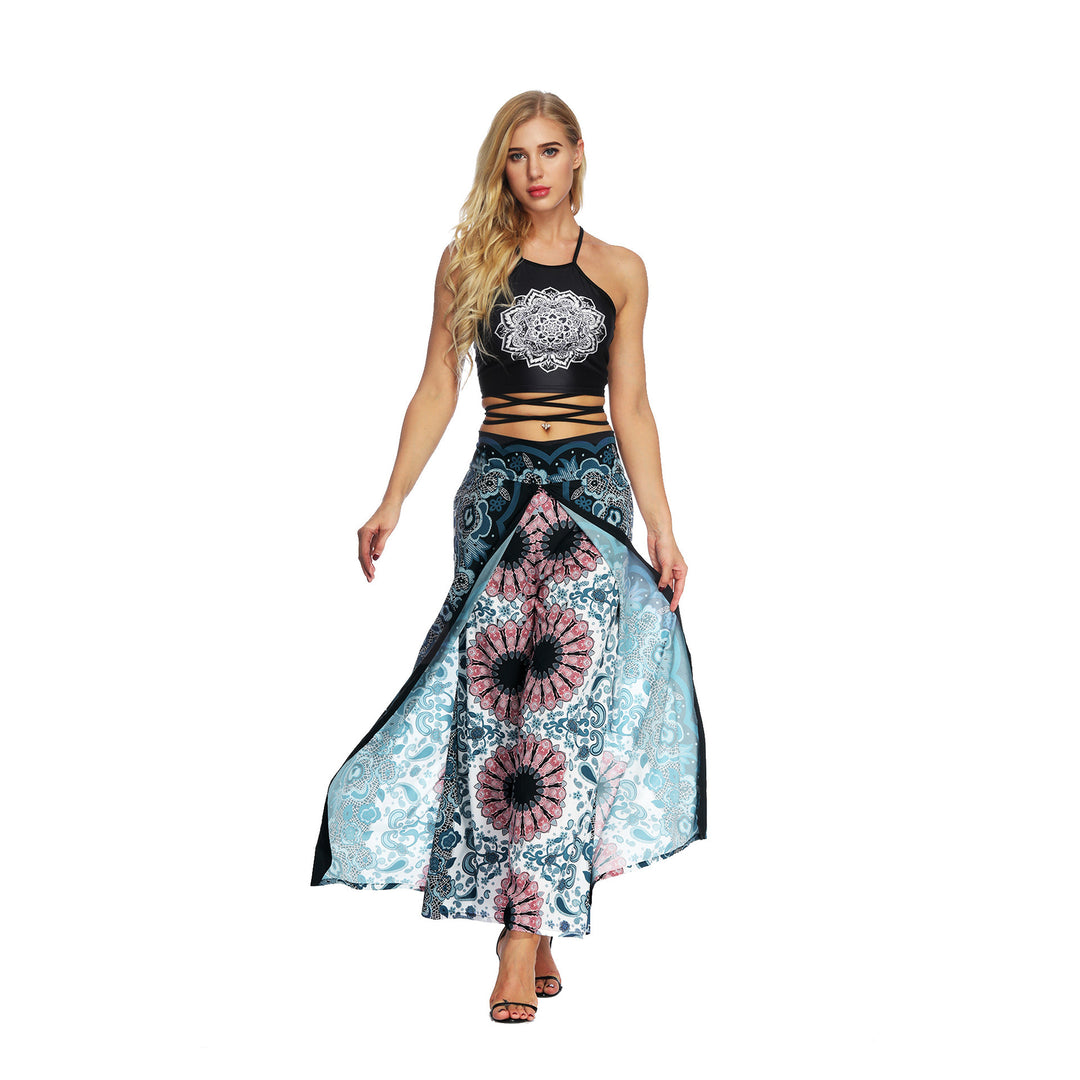 Women's Wide Leg Boho Yoga Harem